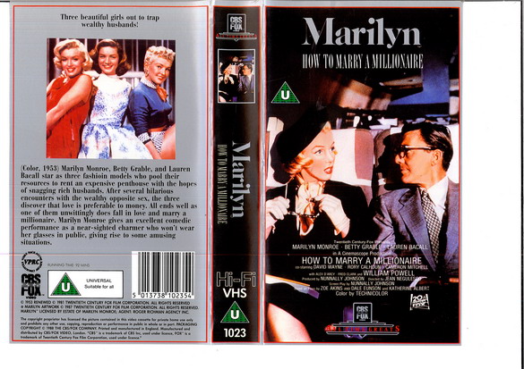 HOW TO MARRY A MILLIONAIRE (VHS) (UK-IMPORT)