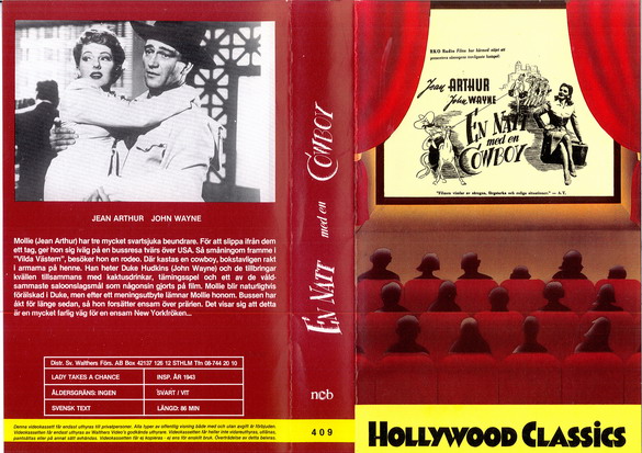 409 EN NATT MED EN COWBOY (VHS)