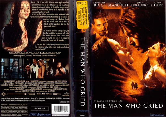 MAN WHO CRIED (vhs-omslag)