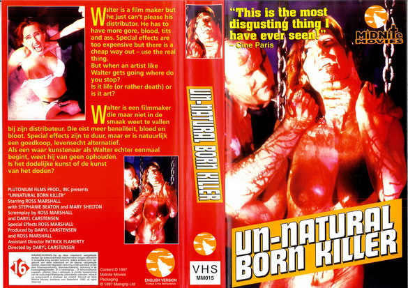 UN-NATURAL BORN KILLERS (vhs) hol