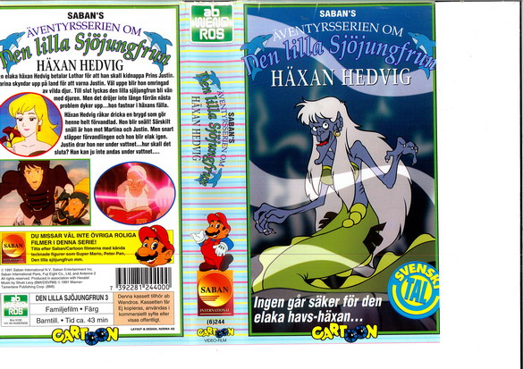 DEN LILLA SJÖJUNGFRUN: HÄXAN HEDVIG (VHS)