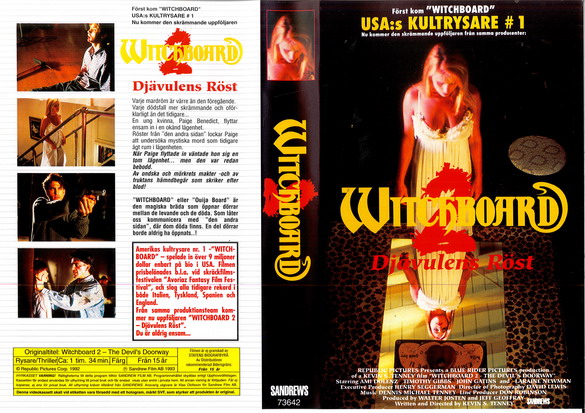 WITCHBOARD 2 (VARIANT)(vhs-omslag)