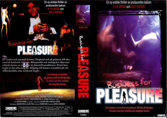 BUSINESS FOR PLEASURE (vhs-omslag)