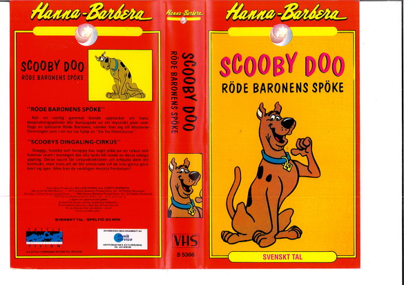 SCOOBY DOO: RÖDE BARONENS SPÖKE (VHS)