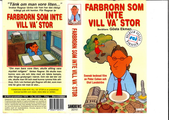FARBRORN SOM INTE VILL VA' STOR (VHS)