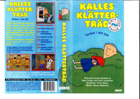 KALLES KLÄTTERTRÄD: tankar i det blå (VHS)