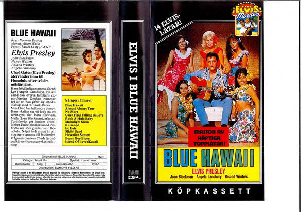 BLUE HAWAII (Vhs-Omslag)