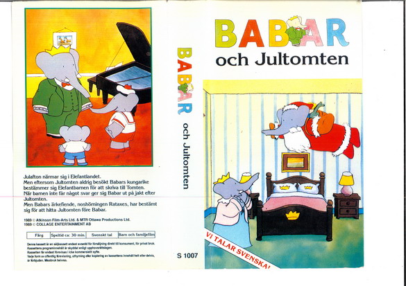 BABAR OCH JULTOMTEN (vhs)