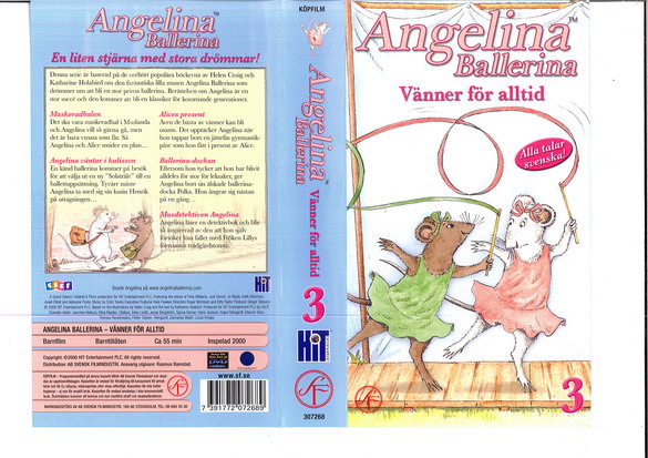 ANGELINA BALLERINA 3: VÄNNER FÖR ALLTID (VHS)