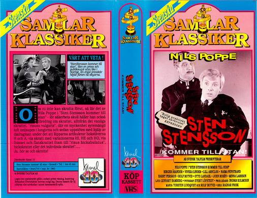 STEN STENSSON KOMMER TILL STAN (VHS)