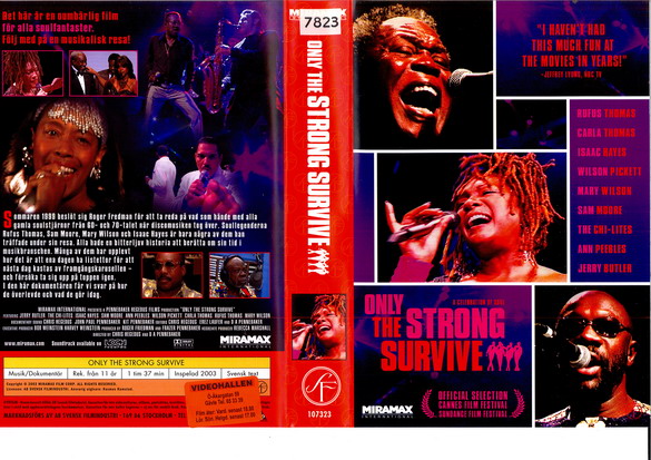 ONLY THE STRONG SURVIVE (VHS)