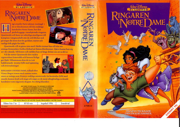 RINGAREN I NOTRE DAME  (VHS)