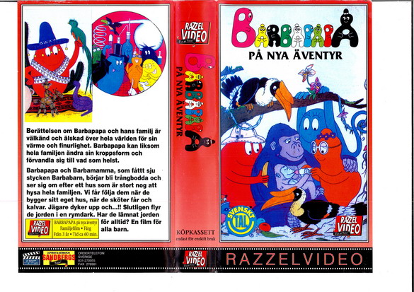 BARBAPAPA PÅ NYA ÄVENTYR (VHS)