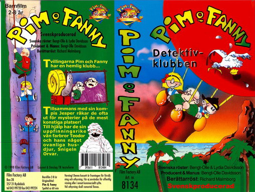 PIM OCH FANNY - DETEKTIV KLUBBEN (Vhs)