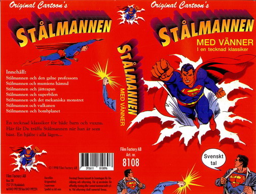 STÅLMANNEN med vänner (Vhs-Omslag)