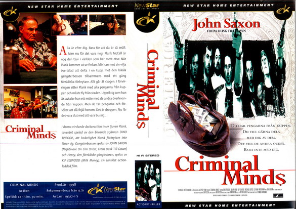 CRIMINAL MINDS (Vhs-Omslag)