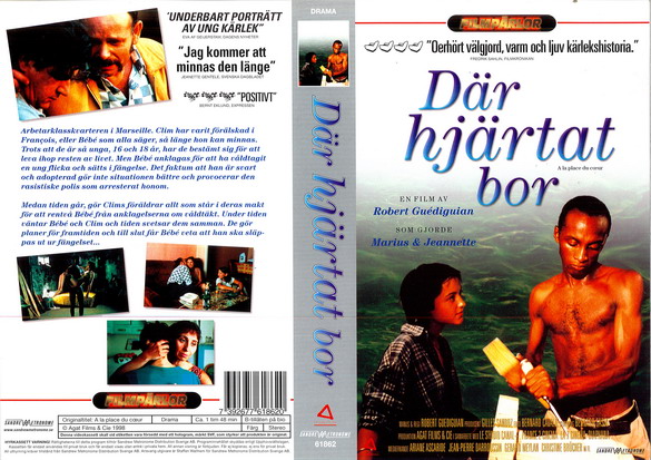 DÄR HJÄRTAT BOR (vhs-omslag)