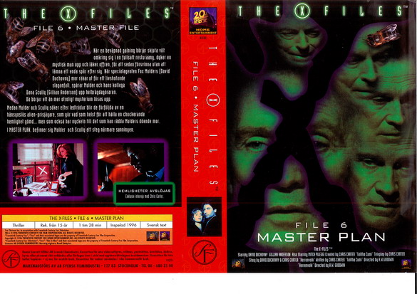 4131 X-FILES: FILE 6 MASTER PLAN (VHS)