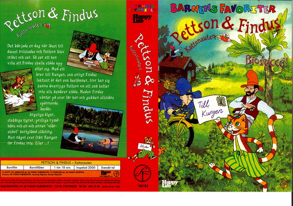 PETTSON & FINDUS - KATTONAUTEN (vhs-omslag)