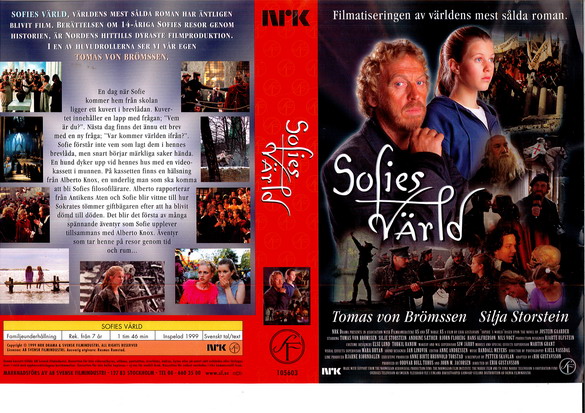 SOFIES VÄRLD (vhs-omslag)