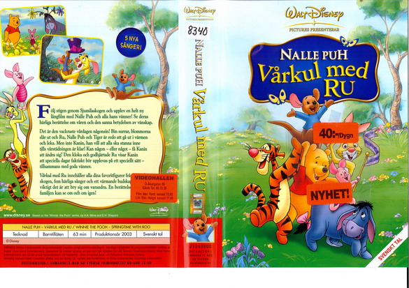 NALLE PUH: VÅRKUL MED RU (vhs-omslag)