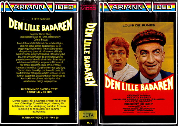 M 75 DEN LILLE BADAREN (VHS)