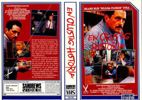 EN OLUSTIG HISTORIA (vhs-omslag)