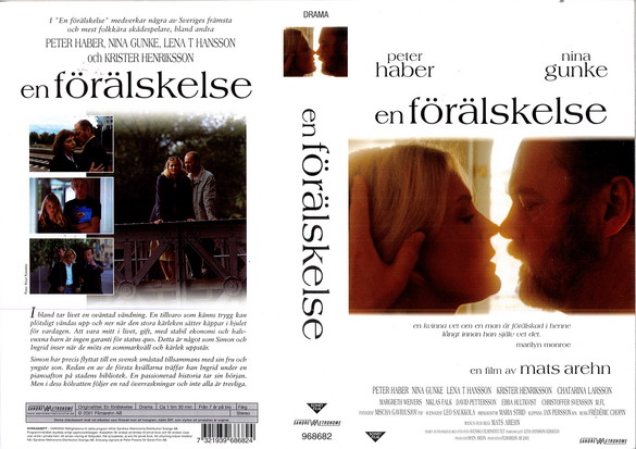 EN FÖRÄLSKELSE (vhs-omslag)