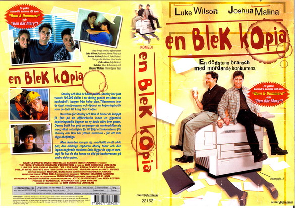 EN BLEK KOPIA (vhs-omslag)