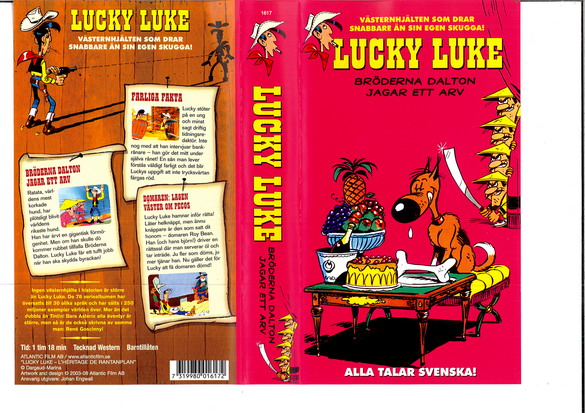 LUCKY LUKE: BRÖDERNA DALTON JAGAR ETT ARV (VHS)