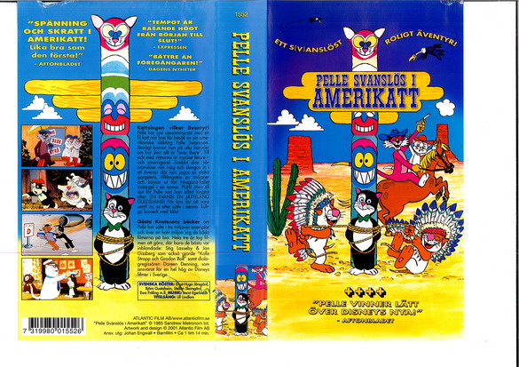 PELLE SVANSLÖS I AMERIKATT (VHS)