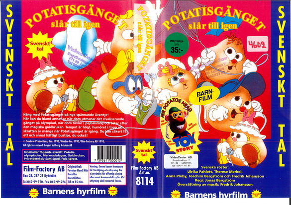 8114 POTATISGÄNGET SLÅR TILL IGEN (VHS)