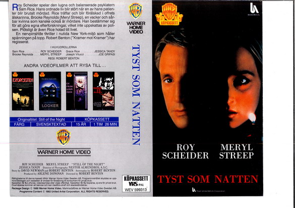 TYST SOM NATTEN (vhs-omslag)