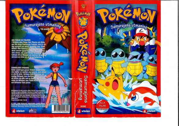 POKEMON: SAMURAJENS UTMANING (VHS)