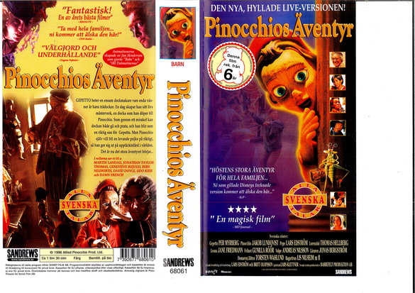 PINOCCHIOS ÄVENTYR -1996 (VHS)