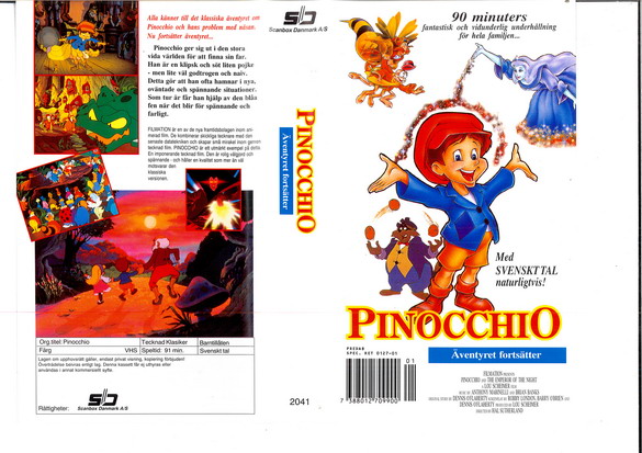 PINOCCHIO - ÄVENTYRET FORTSÄTTER (VHS)