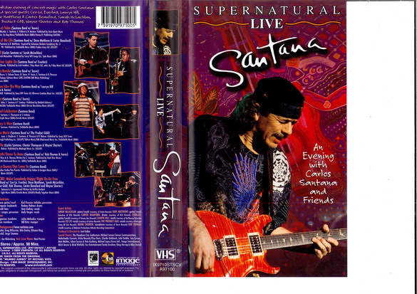 SARTANA: SUPERNATURAL LIVE (VHS)
