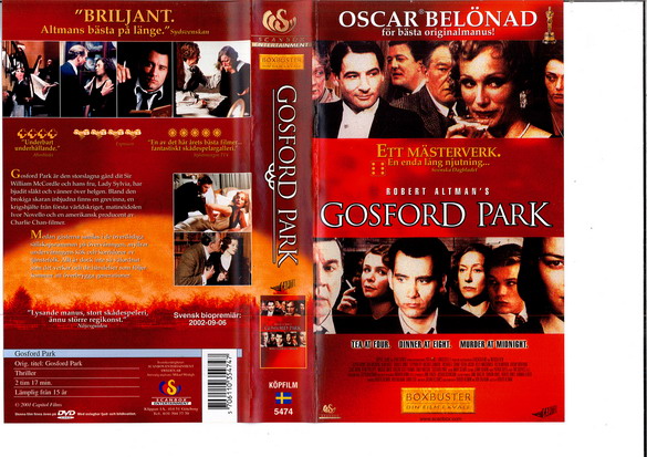 GOSFORD PARK (VHS)