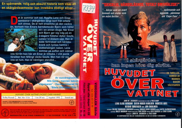 HUVUDET ÖVER VATTNET (vhs-omslag)