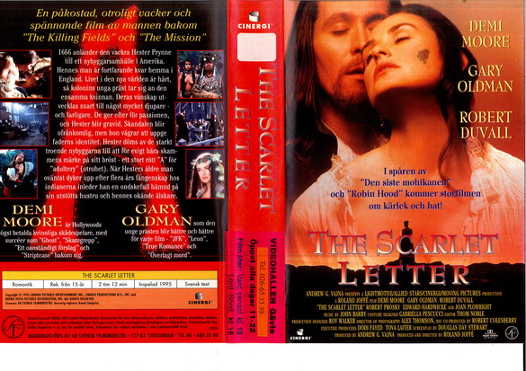 SCARLETT LETTER (VHS)