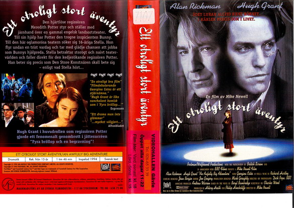 ETT OTROLIGT STORT ÄVENTYR (VHS)