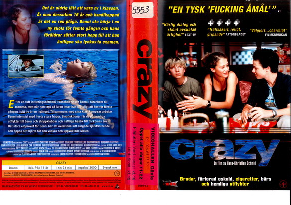 CRAZY (vhs-omslag)