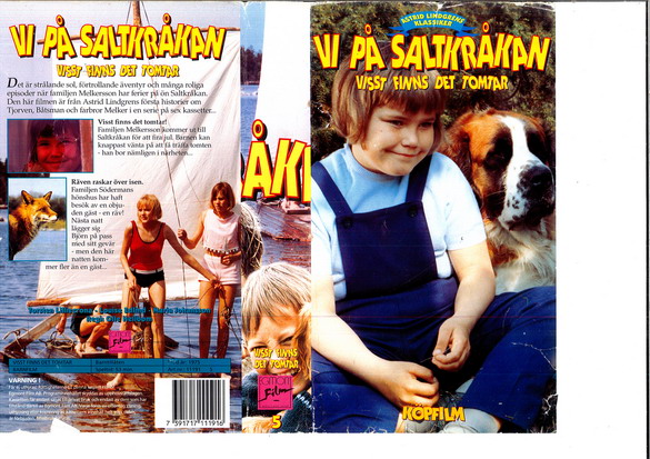 VI PÅ SALTKRÅKAN 5 VISST FINNS DET TOMTAR (Vhs-Omslag)
