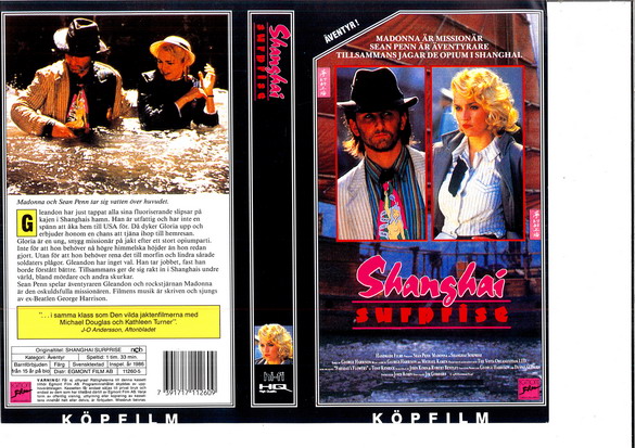 SHANGHAI SURPRISE (Vhs-Omslag)