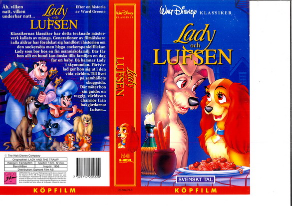 LADY OCH LUFSEN (VHS) RÖD