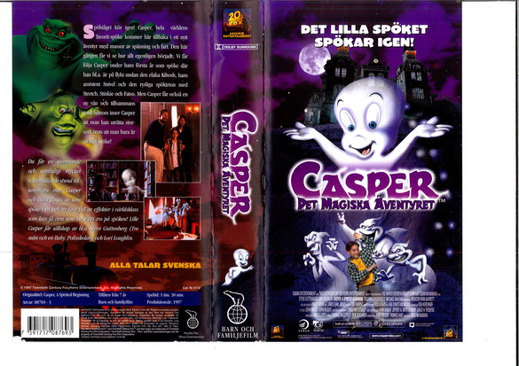 CASPER: DET MAGISKA ÄVENTYRET (VHS)