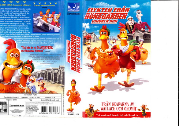 FLYKTEN FRÅN HÖNSGÅRDEN (VHS)