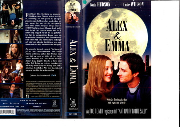 ALEX & EMMA (VHS)