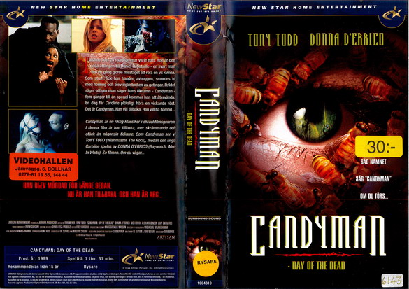 CANDYMAN: DAY OF THE DEAD (Vhs-Omslag)