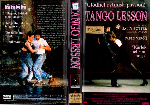 TANGO LESSON(vhs-omslag)